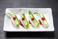Japanese steamed fish paste with cucumber