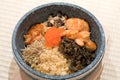 Japanese stone bowl mixed rice dish