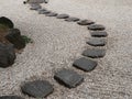 Japanese stone garden Royalty Free Stock Photo