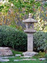 Japanese stone lantern in Friendship Garden Royalty Free Stock Photo