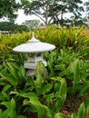 Japanese stone lanterns Royalty Free Stock Photo