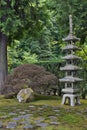 Japanese Stone Pagoda Royalty Free Stock Photo