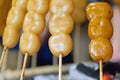 Japanese Street Food Dango rice dumpling sweet dish Royalty Free Stock Photo