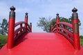 Japanese style bridge Royalty Free Stock Photo