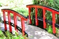 Japanese style bridge Royalty Free Stock Photo