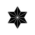 Japanese style design star Sign or Maruni symbol