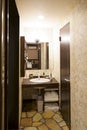 Japanese style design of washroom Royalty Free Stock Photo