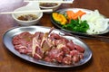 Japanese style lamb barbecue Royalty Free Stock Photo