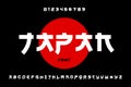 Japanese style Latin font design