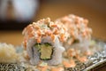 Japanese style maki sushi Royalty Free Stock Photo