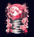 Japanese style popular typography t-shirt design