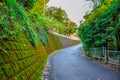 Japanese style of urban small street in Hakone, Japan