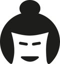 Japanese sumo face icon