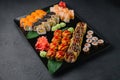 Japanese sushi assorted Royalty Free Stock Photo