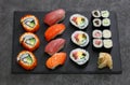 Japanese sushi assorted Royalty Free Stock Photo