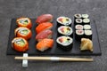 Japanese sushi assorted Royalty Free Stock Photo