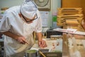 Japanese Sushi Chef Royalty Free Stock Photo