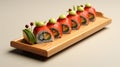 japanese sushi food. Maki ands rolls with tuna, salmon, shrimp, crab and avocado. Rainbow sushi roll, uramaki, hosomaki