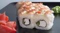 Japanese sushi rice shrimp; Royalty Free Stock Photo