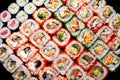 Japanese sushi rolls Royalty Free Stock Photo