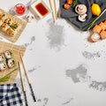 Japanese sushi rolls Royalty Free Stock Photo