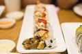 Japanese Sushi rolls Royalty Free Stock Photo