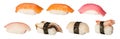 Japanese sushi set isolated Royalty Free Stock Photo