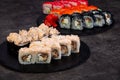 Japanese sushi set Royalty Free Stock Photo