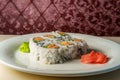 Japanese Sushi Tuna Roll Royalty Free Stock Photo