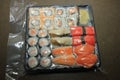 Japanese sushi, vacuum packed Royalty Free Stock Photo