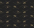 Japanese Swallow Bird Seamless Pattern