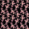 Japanese Sweet Blossom Vector Seamless Pattern