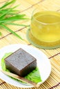 Japanese sweet and green tea