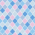 Japanese Sweet Pastel Lantern Mosaic Vector Seamless Pattern