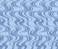 Japanese Swirl Wave Line Vector Seamless Pattern