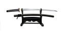 Japanese sword on double display stand