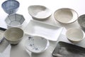Group photo of Japanese tableware Royalty Free Stock Photo
