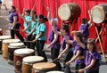 Japanese Taiko Drumming Royalty Free Stock Photo