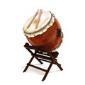 Japanese Taiko percussion drums instrument Royalty Free Stock Photo