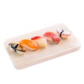 Japanese tasty sushi set Royalty Free Stock Photo