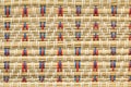 Japanese tatami mat decoration texture background Royalty Free Stock Photo