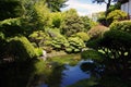 Japanese tea garden Royalty Free Stock Photo