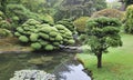 Japanese tea garden landscape in the Golden Gate park, San Francisco, California Royalty Free Stock Photo