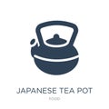 japanese tea pot icon in trendy design style. japanese tea pot icon isolated on white background. japanese tea pot vector icon Royalty Free Stock Photo