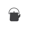 Japanese tea pot vector icon Royalty Free Stock Photo