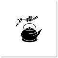 Japanese teapot glyph icon