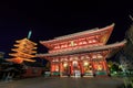 Japanese Temple in Asakusa, Tokyo, Japan Royalty Free Stock Photo