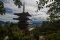 Japanese temple near mount Fuji