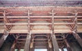 Japanese temple old wood structure Royalty Free Stock Photo