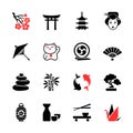 Japanese theme icon set